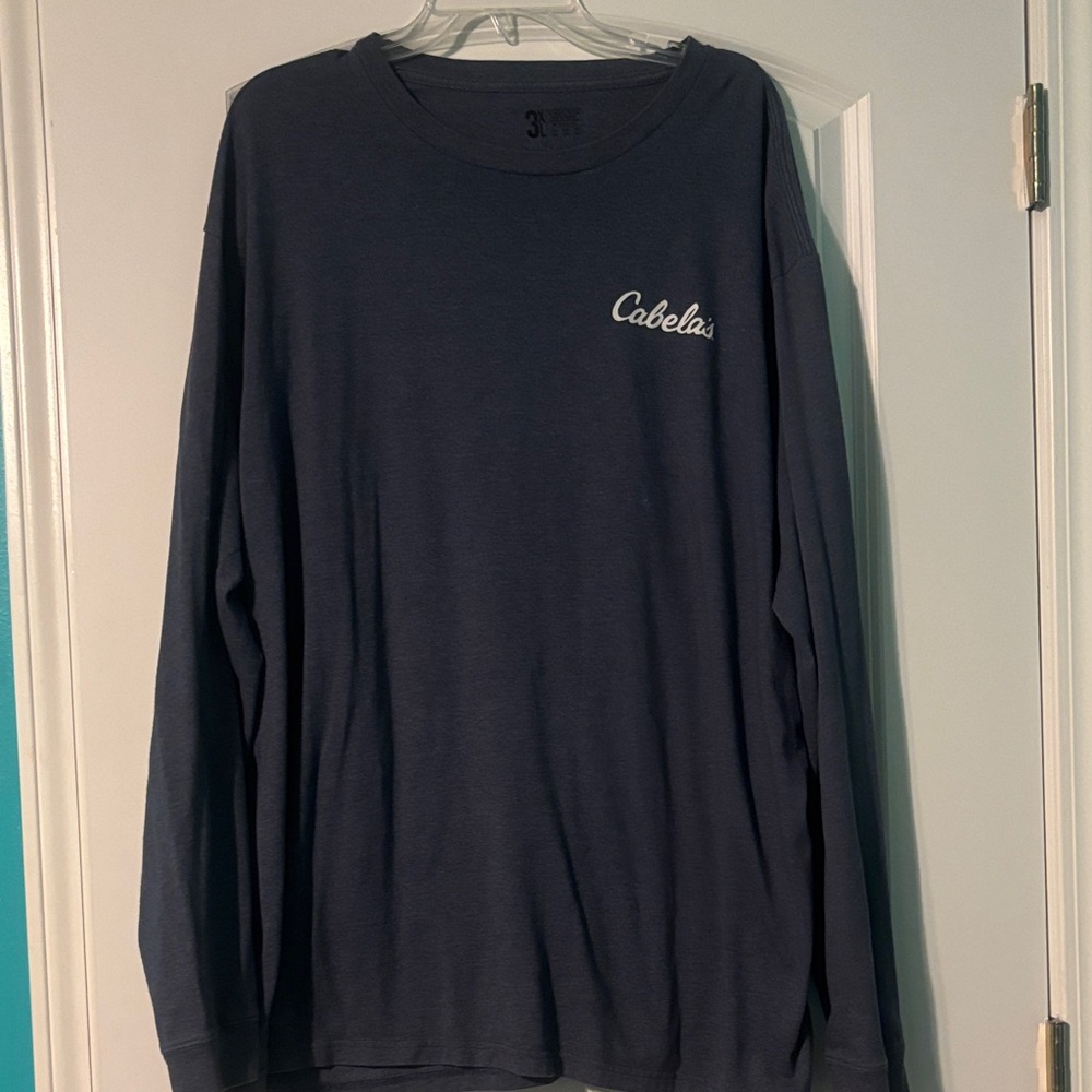 Cabela's Men's Deep Blue Long Sleeve Tee